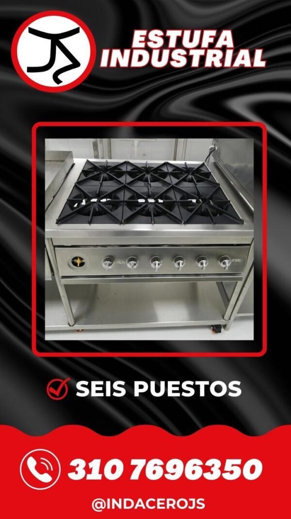 Estufa de 6 puestos